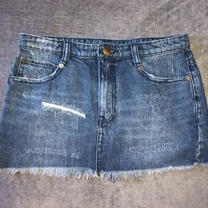 Free people NEVER WARN jean skirt